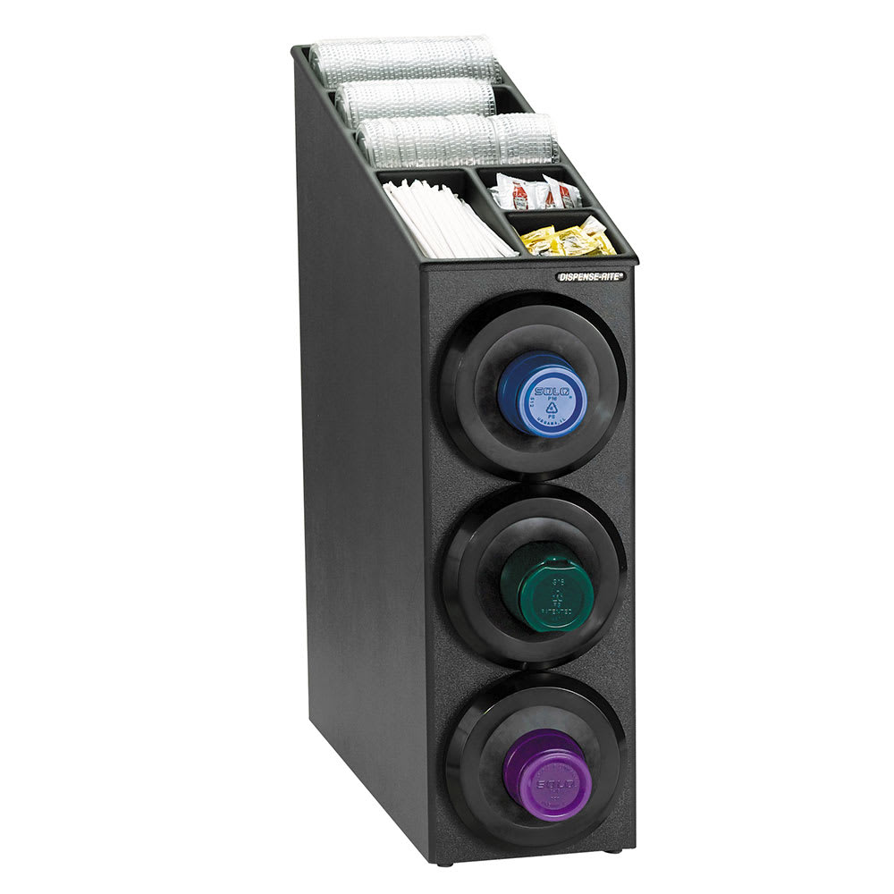 Dispense-Rite SLR-SL-3BT Cup & Lid Organizer, (9) Compartment, All Cup Types
