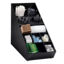 Dispense-Rite SWCH-1BT Silverware & Condiment Organizer, 13 Section, Polystyrene, Black thumbnail 8