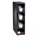 Dispense-Rite TLO-3BT Lid & Straw Organizer, 3 Lid Sections, Black Polystyrene thumbnail 6