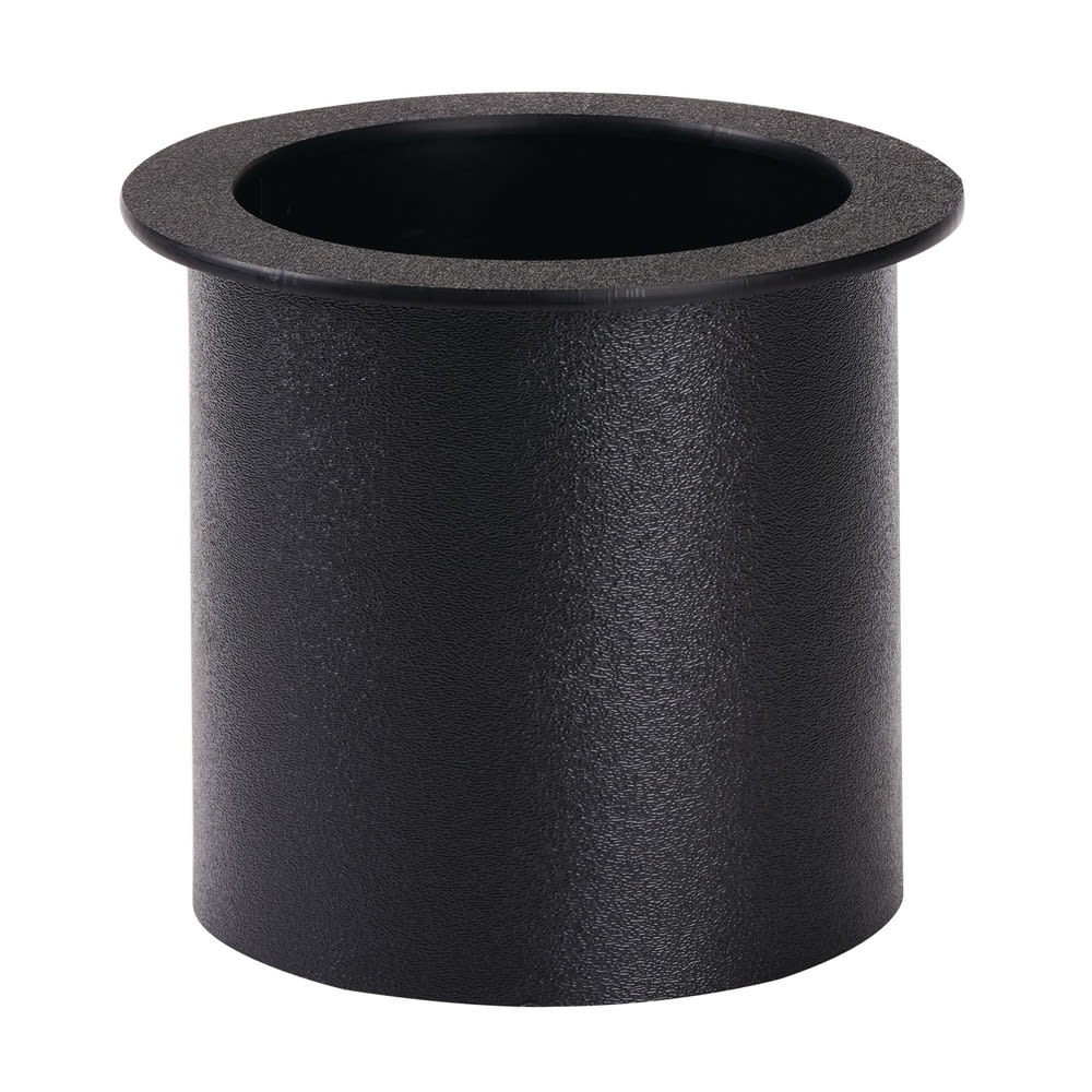 Dispense-Rite TTC-2BT 7 1/4" Round Drop In Trash Chute - 6 1/8"L, Plastic, Black