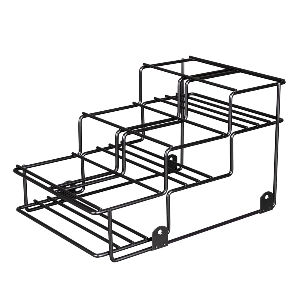 Dispense-Rite WR-BOTL-6 Wire Bottle Organizer w/ (6) Compartments, Black