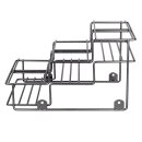 Dispense-Rite WR-BOTL-6 Wire Bottle Organizer w/ (6) Compartments, Black thumbnail 2