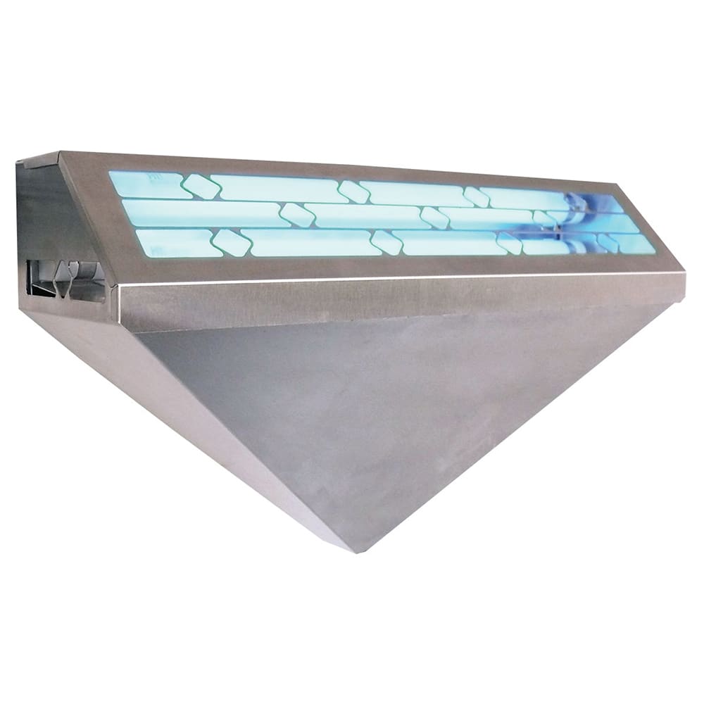 Gardner WS-95 SS Wall Mount Decorate Insect Light Trap w/ Glueboard - 1800 sq ft Range, Stainless Steel