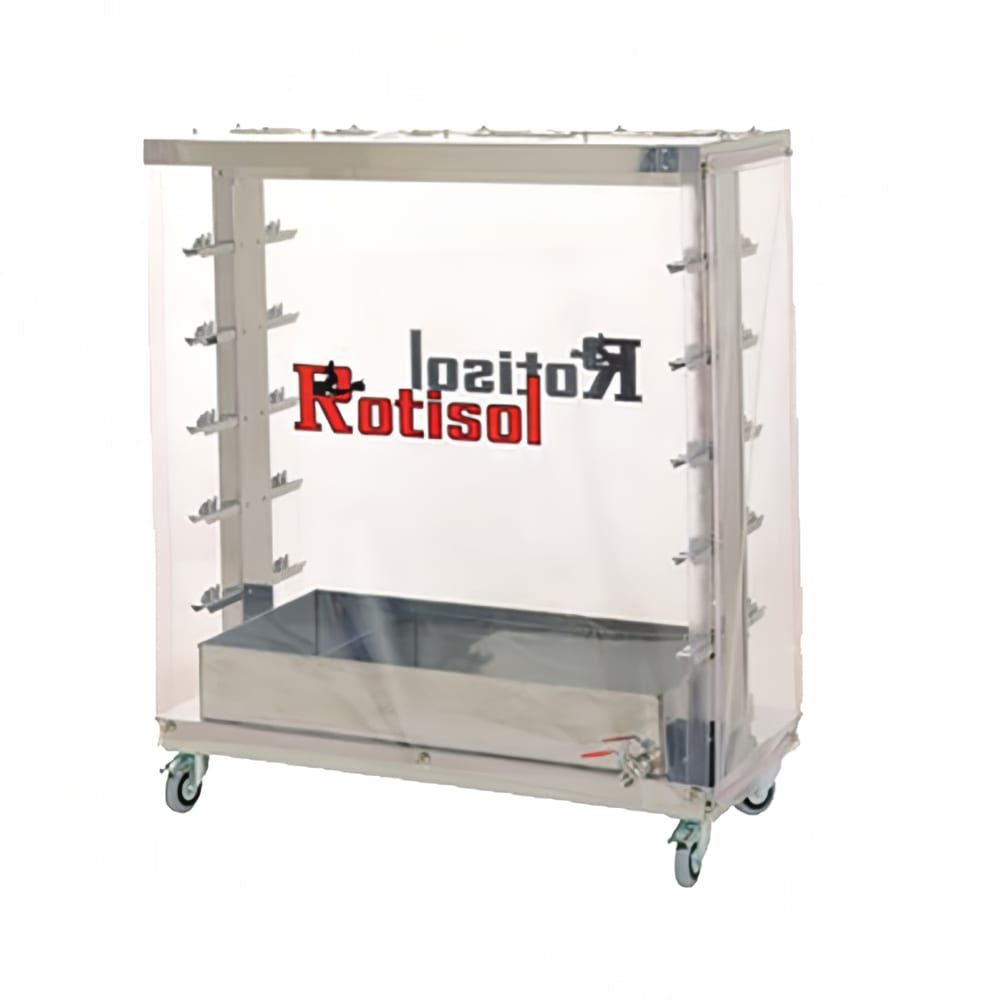 Rotisol USA BACHE101425 Spit Rack Cover for (10) Spits for FauxFlame 1425 Rotisseries