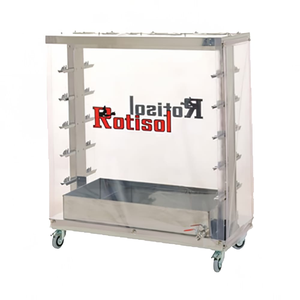 Rotisol USA BACHE201425 Spit Rack Cover for (10) Spits for FauxFlame 1425 Rotisseries