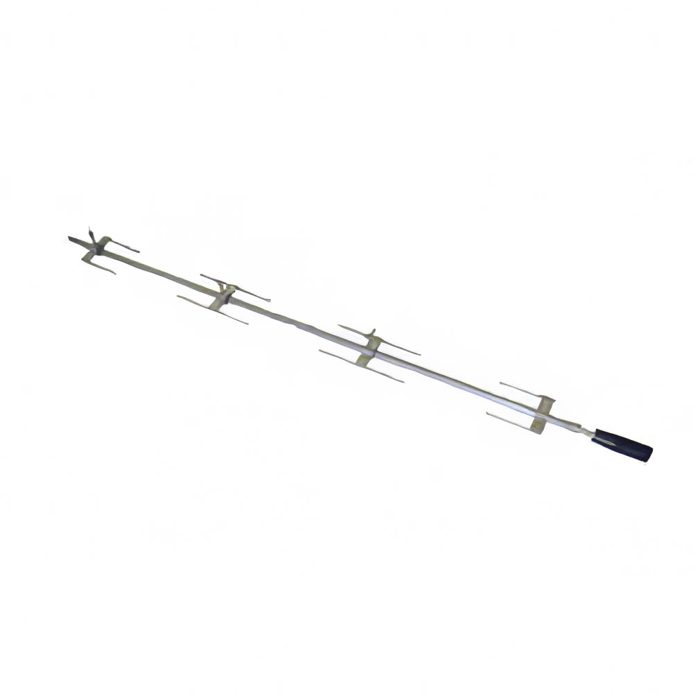 Rotisol USA BP1425 Traditional Chicken Spit w/ (3) Double & (2) Single Prongs for FauxFlame 1425 Rotisseries