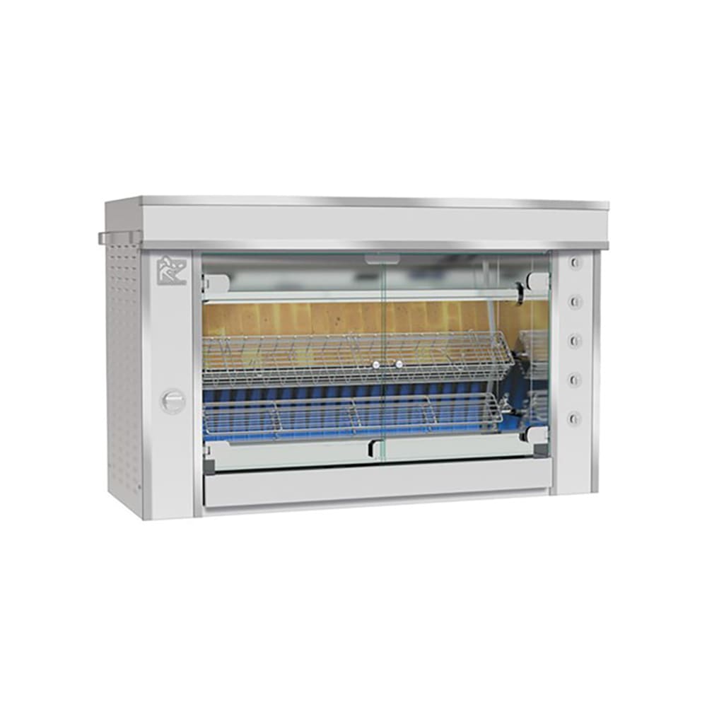 Rotisol USA GF1375-2G-SS Gas 3 Spit Commercial Rotisserie w/ 12 Bird Capacity, Liquid Propane