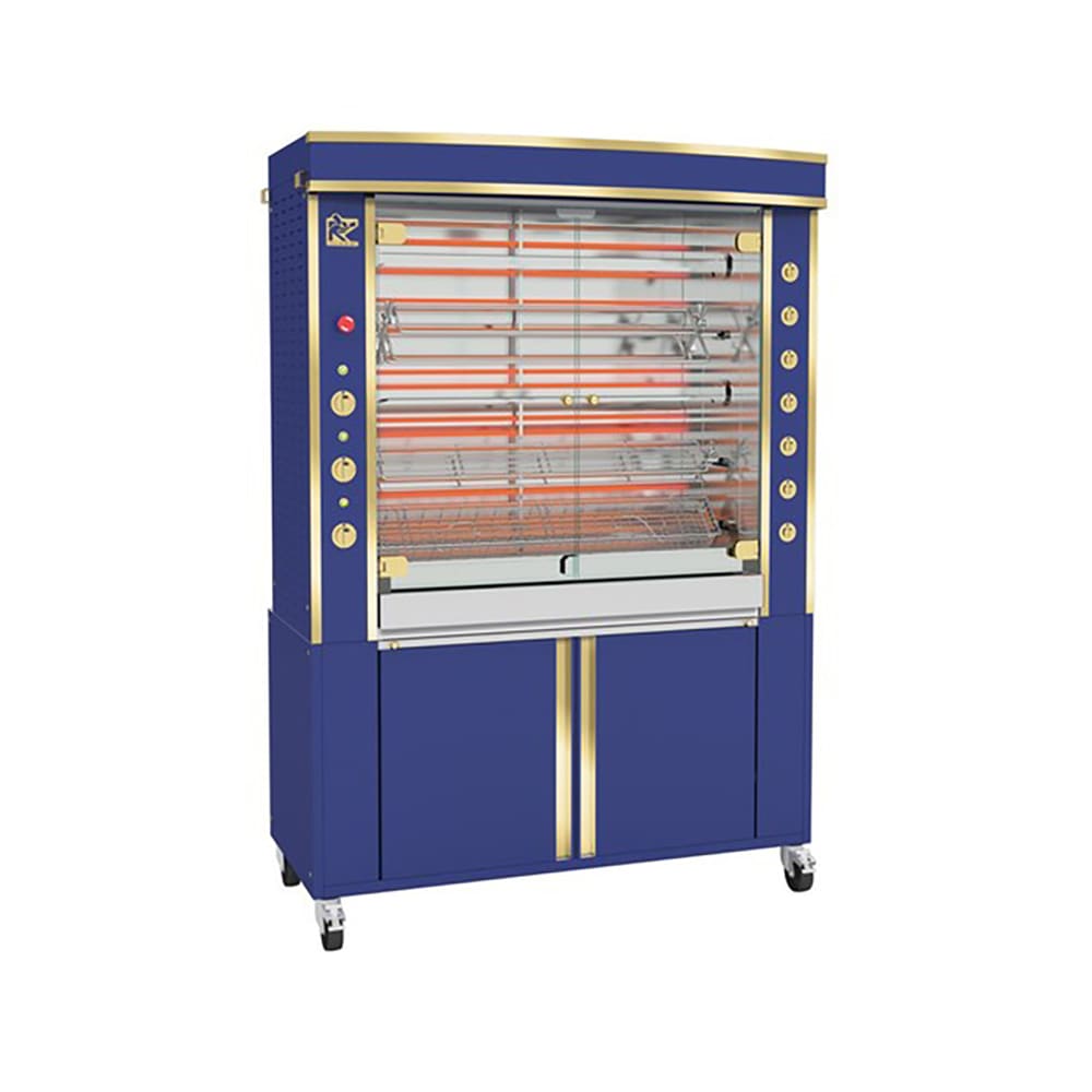 Rotisol USA GF1375-5E-LUX Electric 5 Spit Commercial Rotisserie w/ 30 Bird Capacity, 208-230v/3ph