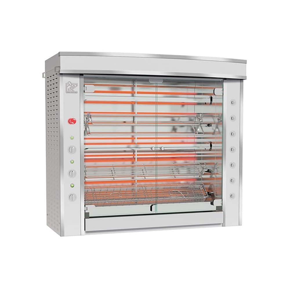 Rotisol USA GF1375-5E-SS Electric 5 Spit Commercial Rotisserie w/ 30 Bird Capacity, 208-230v/3ph