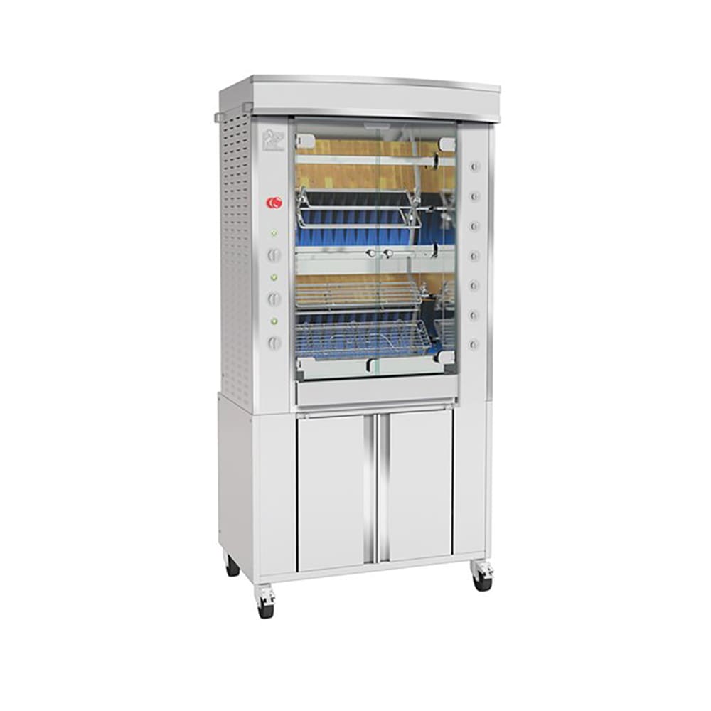 Rotisol USA GF975-5G-SS Gas 5 Spit Commercial Rotisserie w/ 15 Bird Capacity, Liquid Propane