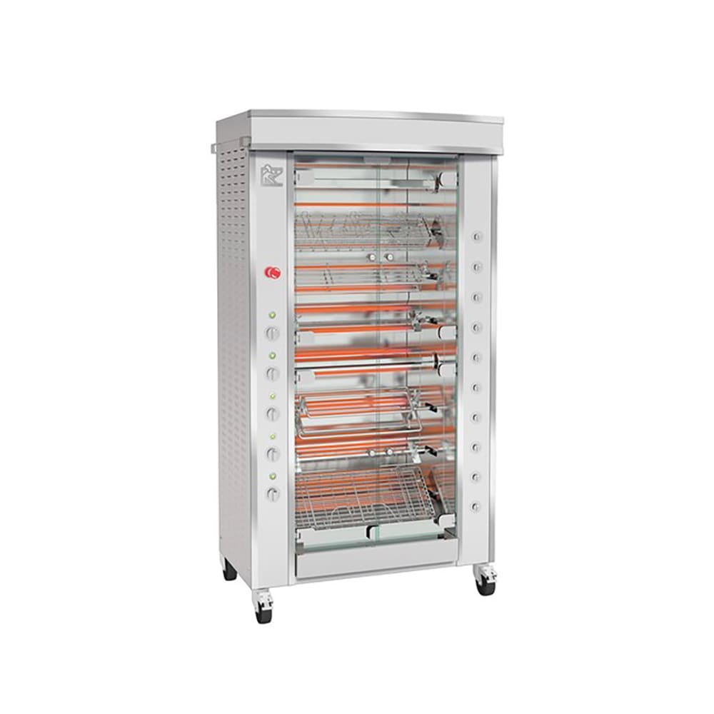 Rotisol USA GF975-8E-SS Electric 8 Spit Commercial Rotisserie w/ 24 Bird Capacity, 208-230v/3ph