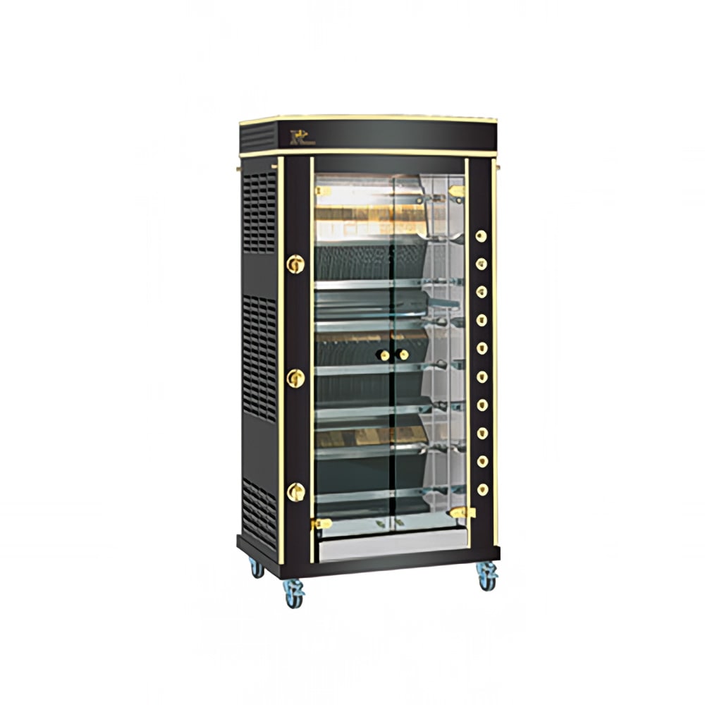 Rotisol USA GF975-8G-LUX Gas 8 Spit Commercial Rotisserie w/ 24 Bird Capacity, Liquid Propane