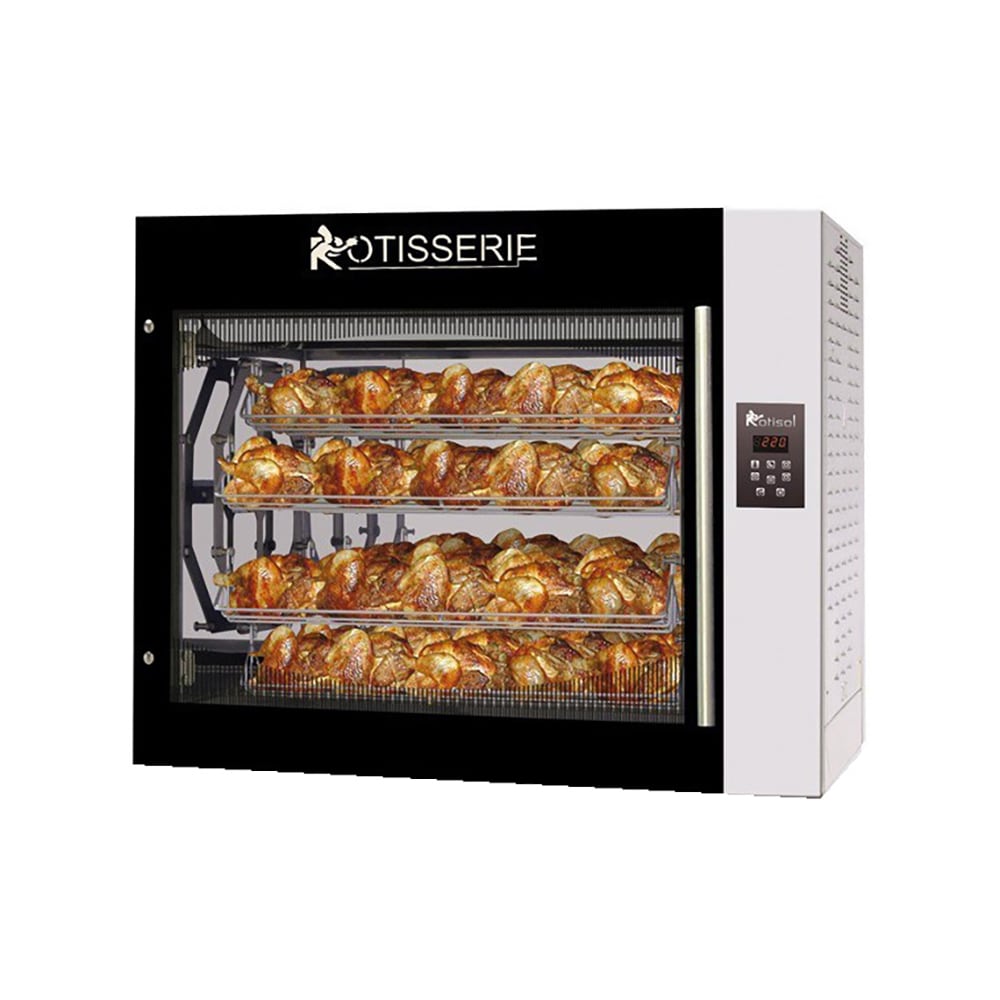 Rotisol USA SC8.720 Electric 8 Basket Rotisserie Oven w/ 40 Bird Capacity, 208-240v/3ph
