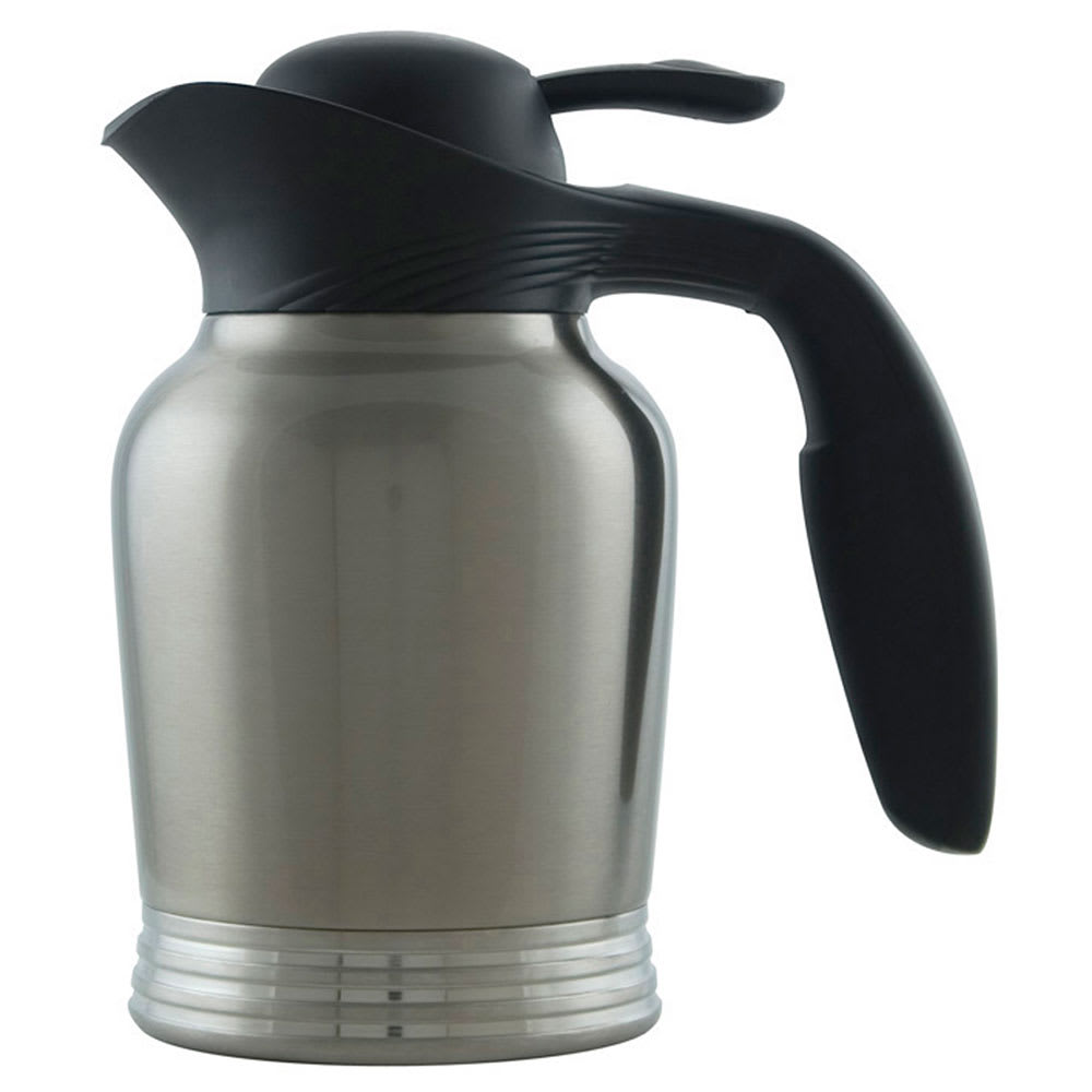 Service Ideas 3/5 liter Vacuum Carafe w/ No Drip Lip, Stainless Insulation (10-00006-000)