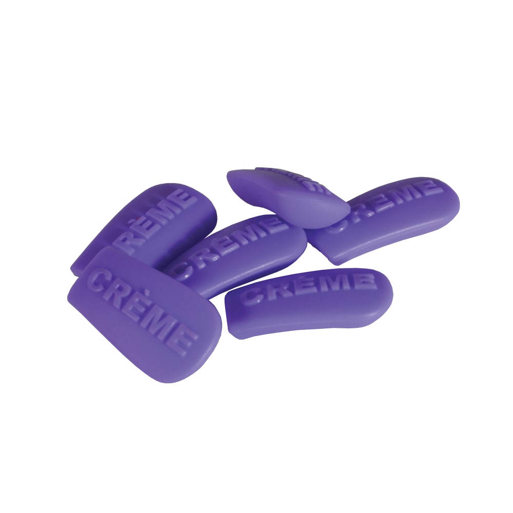 Service Ideas Content Indicator Sock w/ Embossed Word (CRÈME), Purple (10-00209-005)