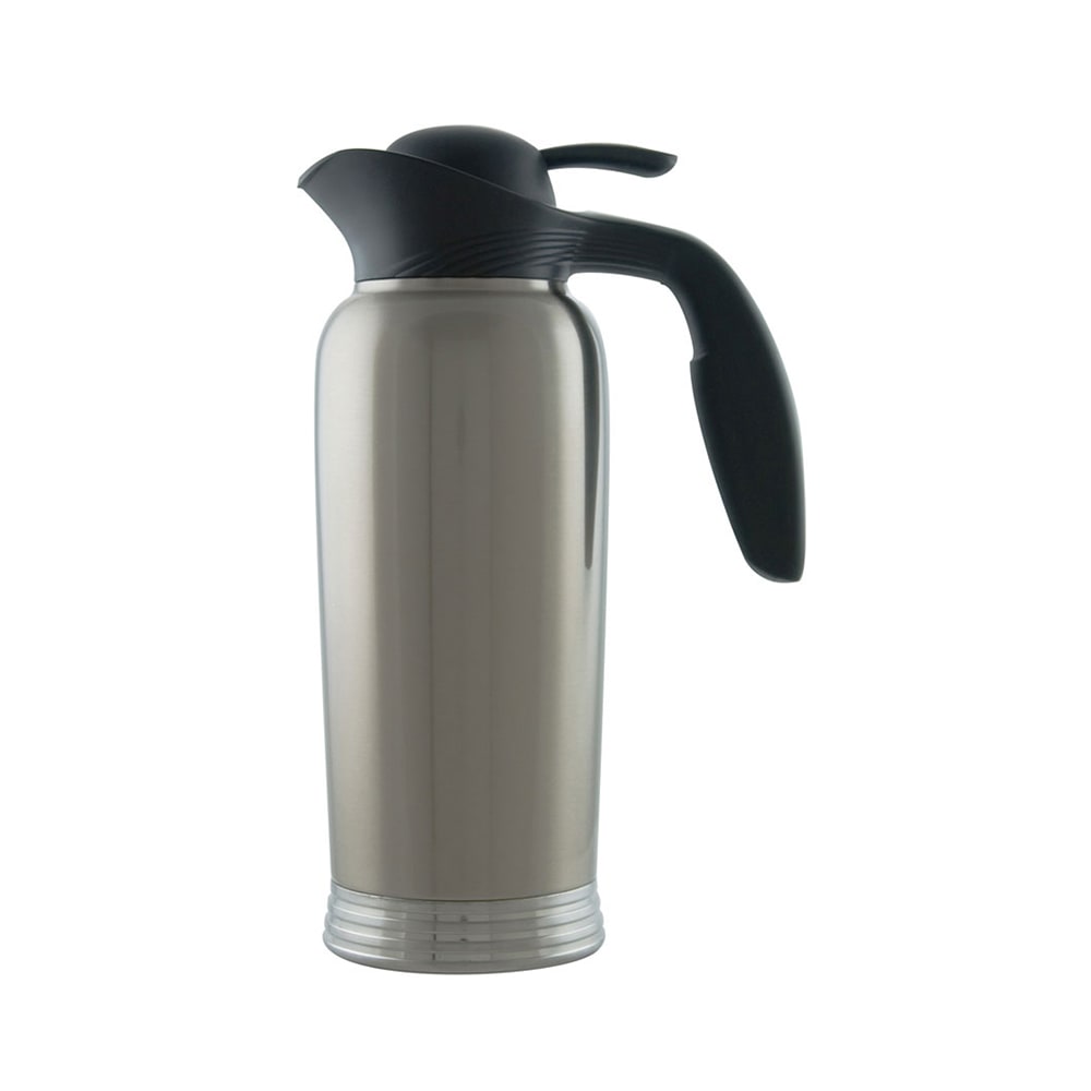 Service Ideas 1 1/16 qt Creamer - Stainless Steel, Silver/Black (10-00744-000)
