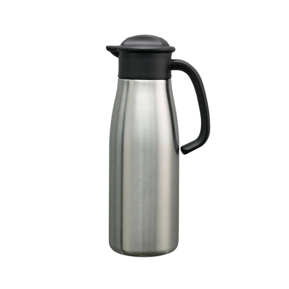 Service Ideas 1 liter Vacuum Carafe w/ Twist Top & Stainless Liner - Brushed Stainless (1000NK-N)