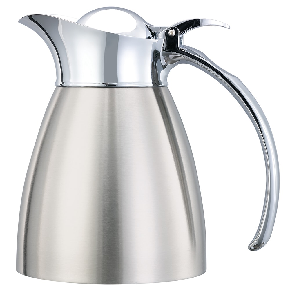 Service Ideas 10 oz Carafe w/ Vacuum Insulation, Brushed Stainless Finish (MAR03BS)