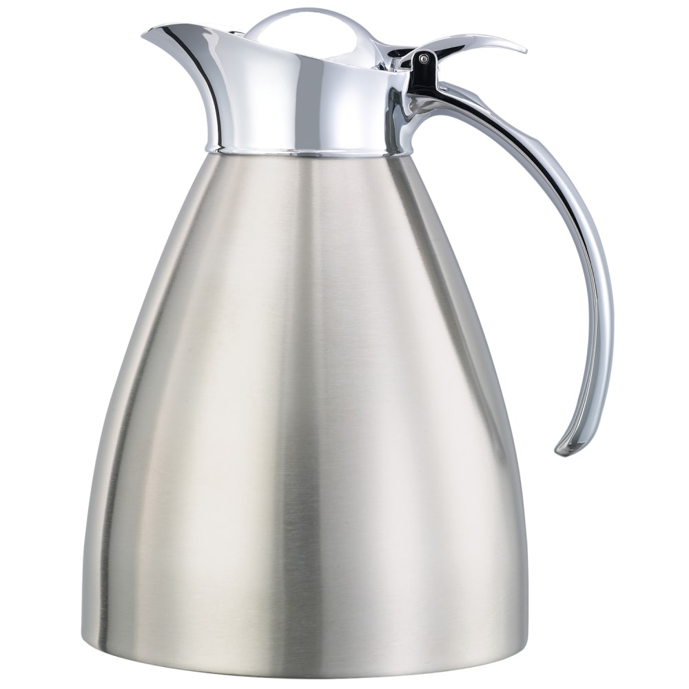 Service Ideas 1 liter Carafe w/ Vacuum Insulation, Brushed Stainless Finish (MAR10BS)