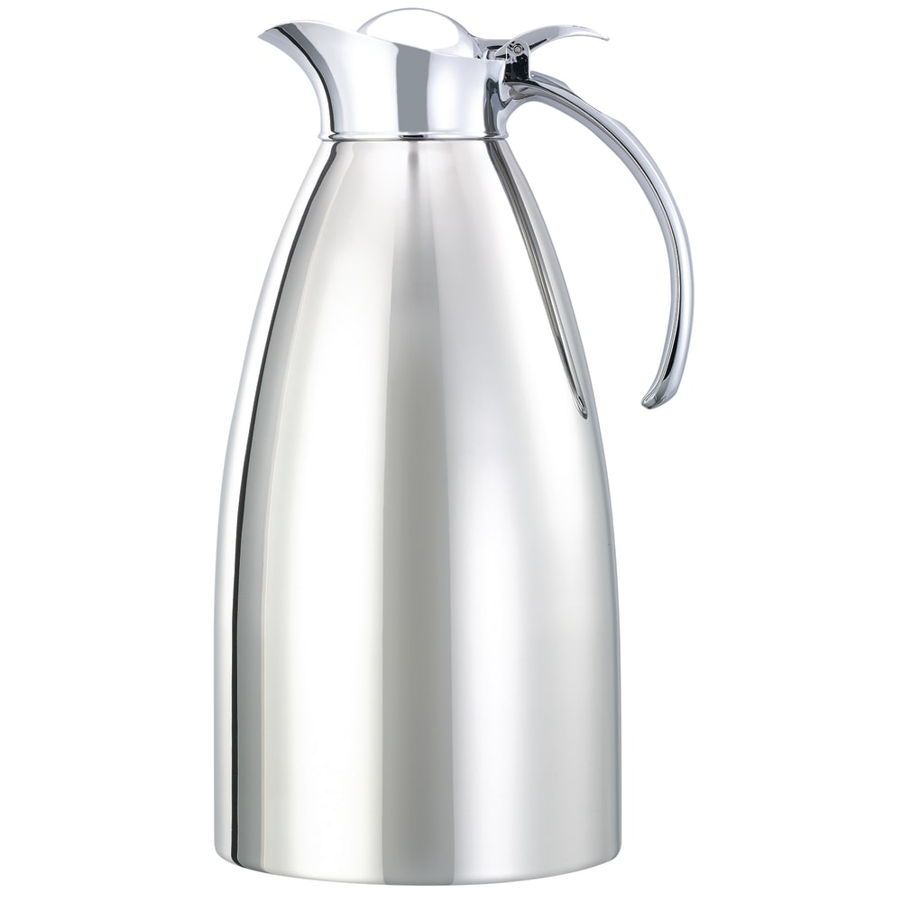 Service Ideas 2 liter Coffee Server w/ Flip Top Stopper Lid, Polished Stainless (MAR20PS)