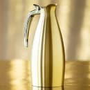 Service Ideas 1 liter Altus Beverage Server w/ Push Button Lid - Stainless Liner, Brushed Vintage Gold (ALTU10BSVG) thumbnail 2