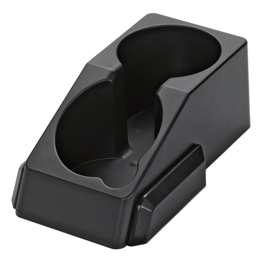 Service Ideas 2 Compartment Modular Condiment Station - 7 1/2"W x 9 1/2"D, Plastic, Black (APC2V2)