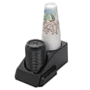 Service Ideas 2 Compartment Modular Condiment Station - 7 1/2"W x 9 1/2"D, Plastic, Black (APC2V2) thumbnail 3