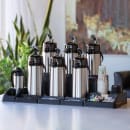 Service Ideas 2 Compartment Modular Condiment Station - 11"W x 13 1/2"D, Plastic, Black (APC5V2) thumbnail 2