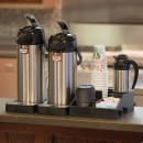 Service Ideas 2 Compartment Modular Condiment Station - 11"W x 13 1/2"D, Plastic, Black (APC5V2) thumbnail 4