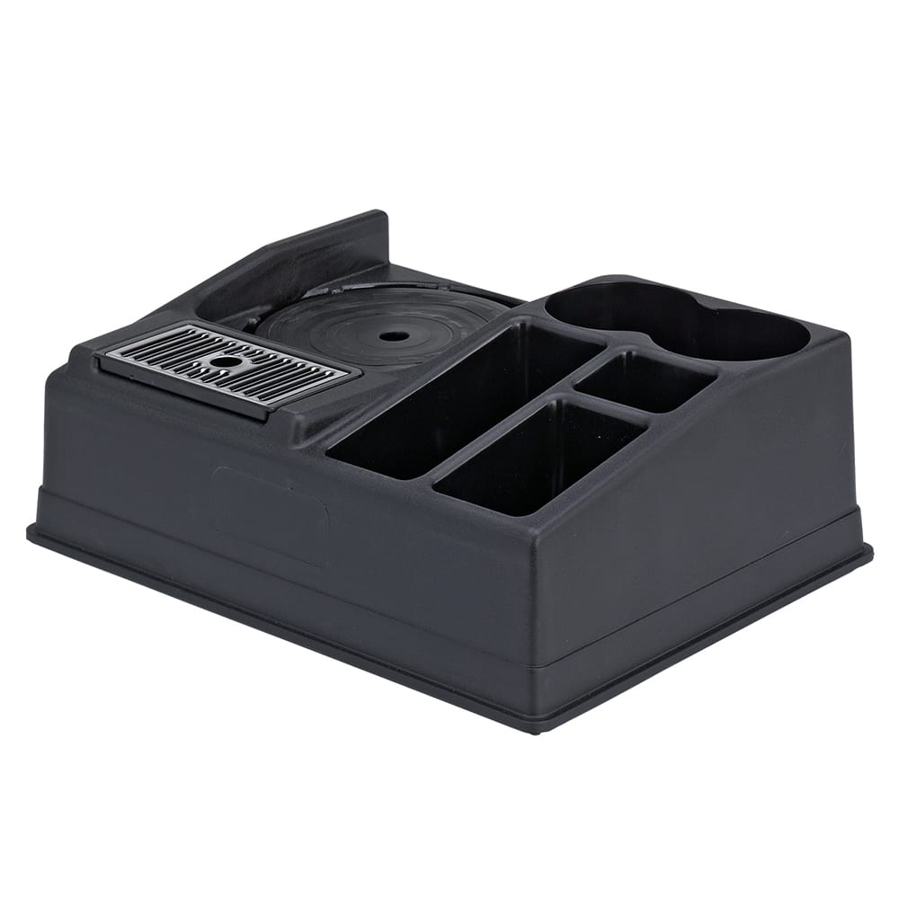 Service Ideas Airpot Serving Rack w/ 5 Compartments, Black (APLR15BL)