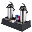 Service Ideas Airpot Serving Rack w/ 5 Compartments, Black (APLR25BL) thumbnail 4