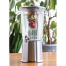 Service Ideas 3 gal Double Walled Beverage Dispenser w/ Infuser - Plastic Container, Stainless Base (CBDDW3GSS) thumbnail 2