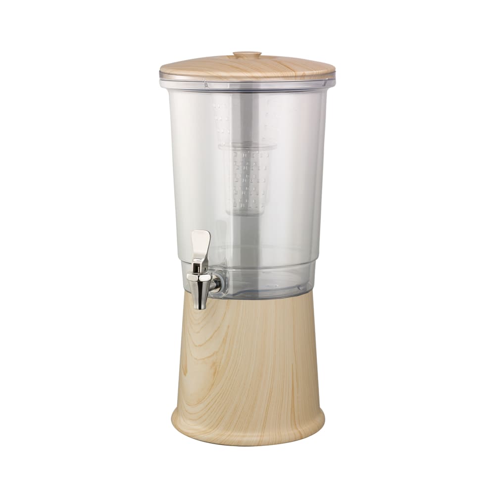 Service Ideas 3 gal Beverage Dispenser w/ Infuser - Tritan™ Container, Light Wood Base (CBDDW3GSSLW)