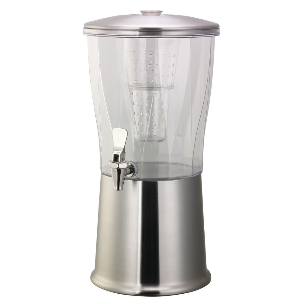 Service Ideas 3 gal Beverage Dispenser w/ Infuser - Plastic Container, Stainless Base (CBDRT3BSSS)