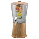 Service Ideas 3 gal Beverage Dispenser w/ Infuser - Plastic Container, Brown Marble Base (CBDRT3MBSS) thumbnail 2