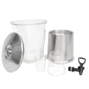 Service Ideas 3 gal Beverage Dispenser w/ Infuser & Ice Tube - Stainless Base (CBDRT3SS) thumbnail 3