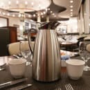 Service Ideas 1 liter Vacuum Carafe w/ Glass Liner, Brushed Stainless (CJZ1BS) thumbnail 2