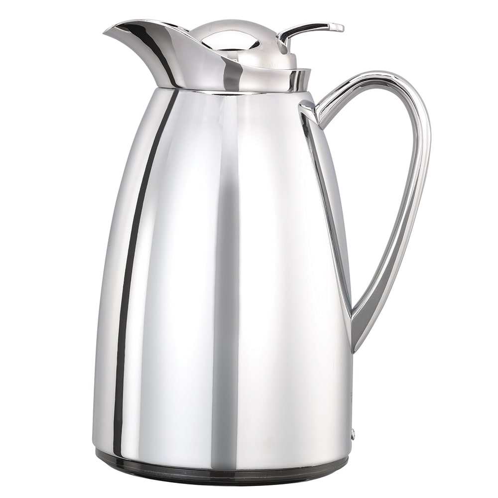 Service Ideas 3/5 liter Vacuum Carafe w/ Glass Liner, Chrome (CJZ6CH)
