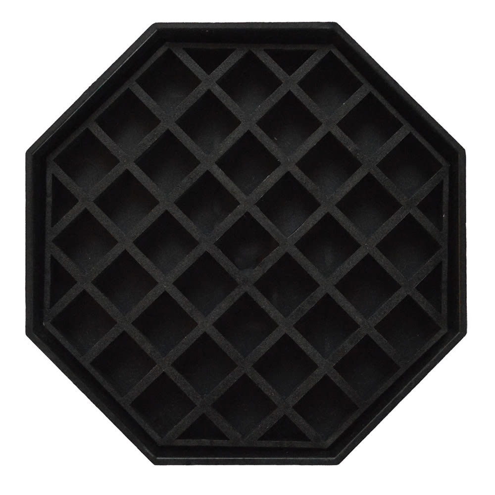 Service Ideas 4 1/2" Drip Tray for APR2 & APR3 Airpot Racks, Octagon, Black (DT45)