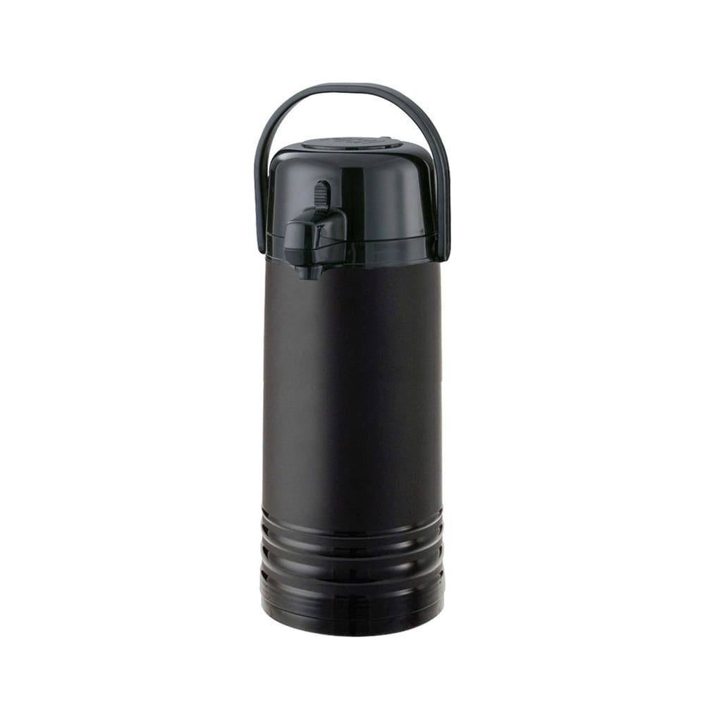 Service Ideas 2 1/5 Liter Push Button Airpot, Glass Liner, Matte Black (ECA22PBLMAT)