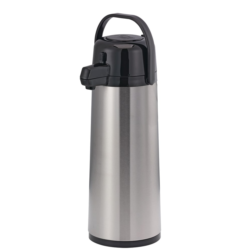 Service Ideas 2 1/2 Liter Push Button Airpot, Glass Liner (ECA25S)