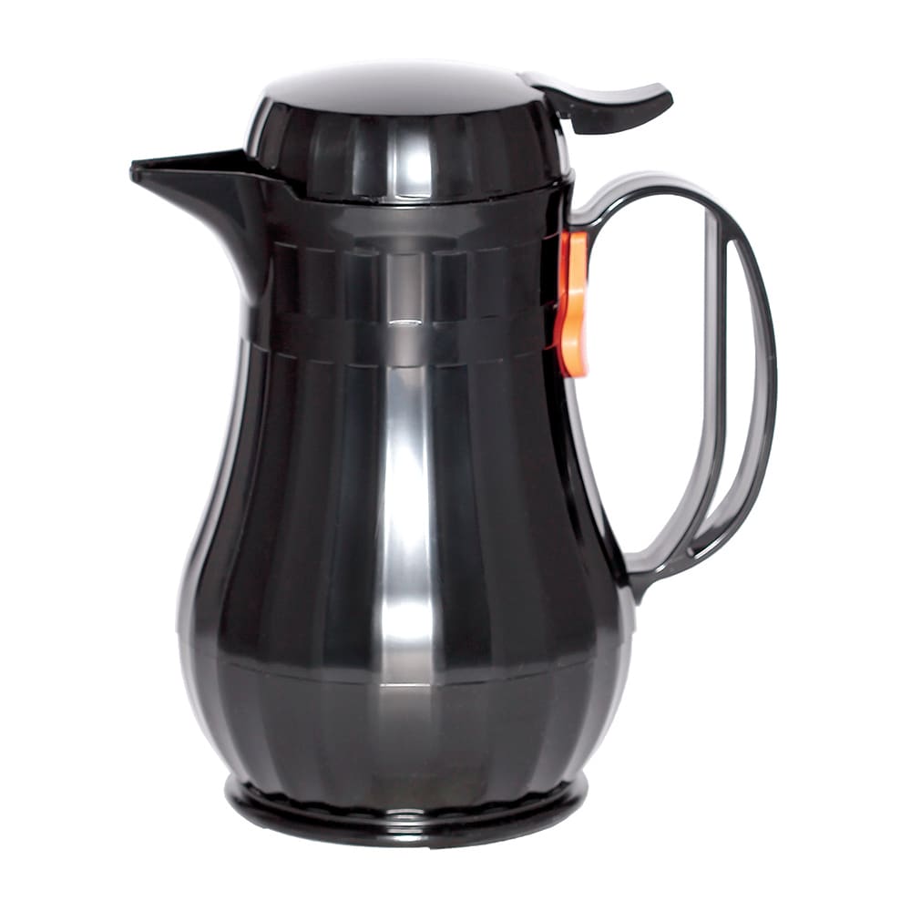 Service Ideas 3/5 liter Server w/ Push Button Lid, ABS Plastic, Black (ECO6BL)