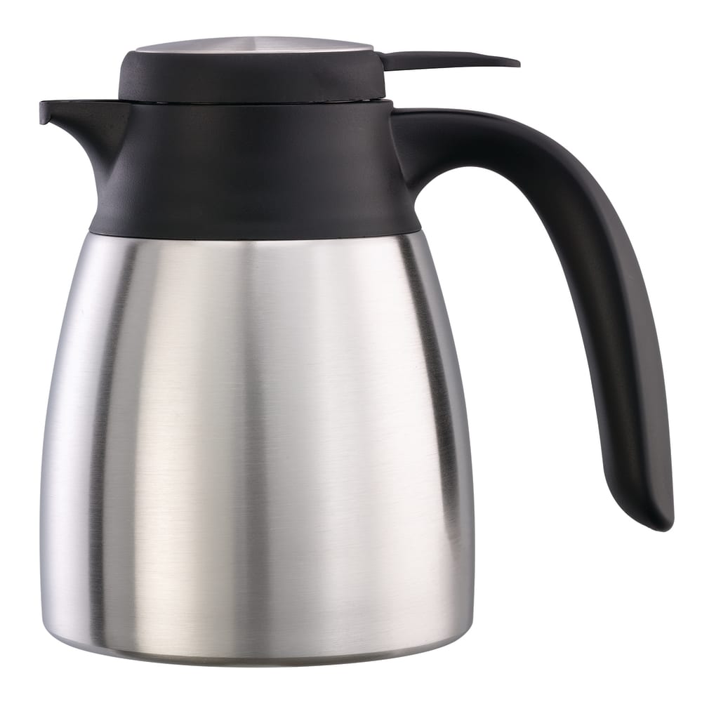 Service Ideas 20 oz Carafe w/ Push-Button Lid - Vacuum Insulated, Stainless (FCC06SS)