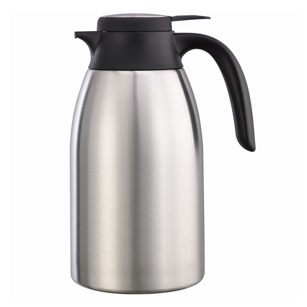 Service Ideas 54 oz Carafe w/ Push-Button Lid - Vacuum Insulated, Stainless (FCC16SS)