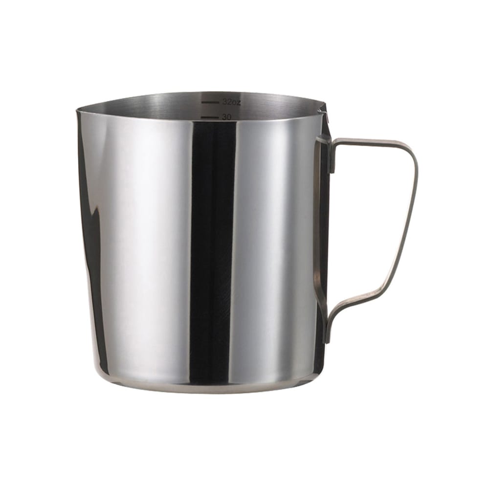 Service Ideas 1 qt Creamer - Brushed Stainless Steel, Silver (FROTH326)