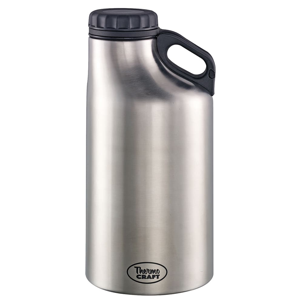 Service Ideas 64 oz Vacuum-Insulated Growler, Stainless Steel (GRW64BS)
