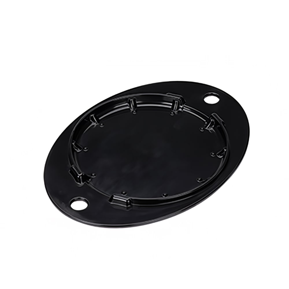Service Ideas 9 1/4" Round Insulated Underliner for 9 1/4" Round Fajita Skillets - Plastic, Black (HS15BL2)