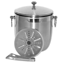 Service Ideas 3 3/16 qt Ice Bucket - Stainless Steel, Brushed Finish (IB3BS) thumbnail 2