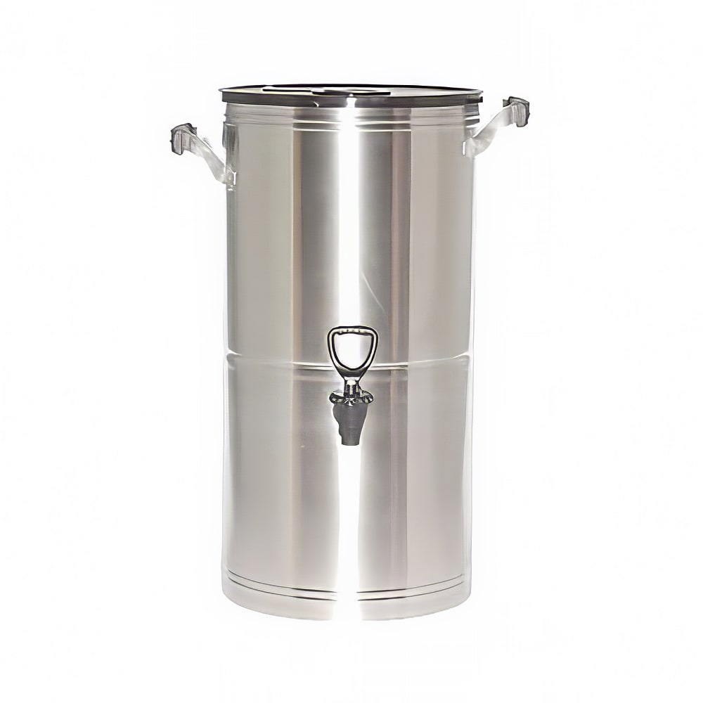 Service Ideas 5-Gal Tea Dispenser w/ Ergonomic Handles, Stainless (ITS5GPL)