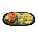 Service Ideas Complete Rectangular Platter Set, Divided, Large, Stackable, Black (LO125BLC) thumbnail 2